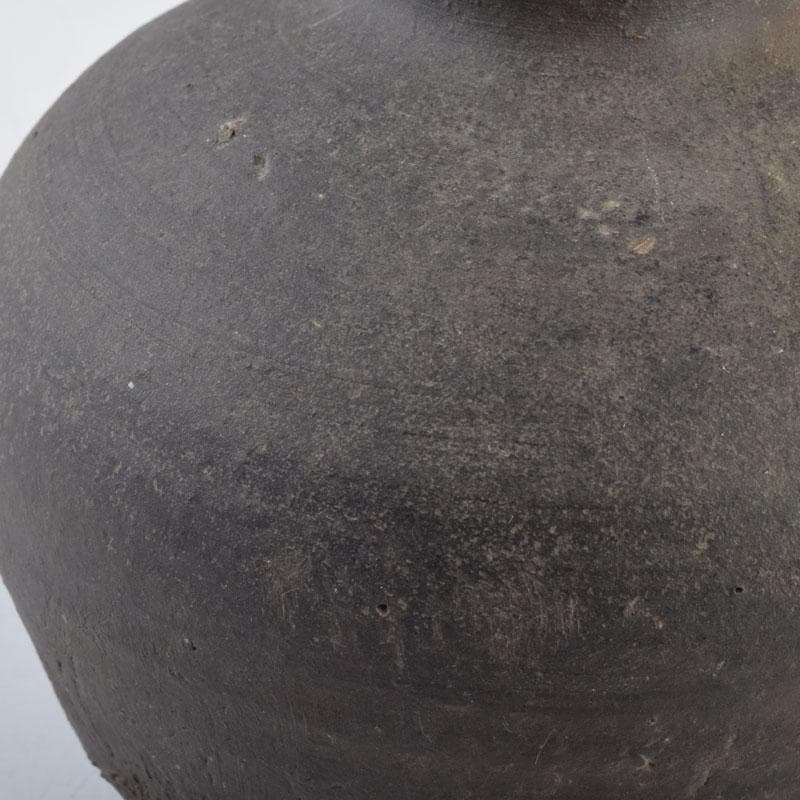 朝鮮美術　須恵器　新羅土器　新羅無細土　壷　V　8930