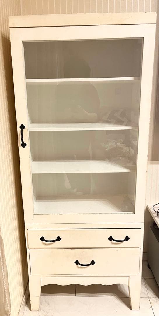 アンティーク ガラスキャビネット