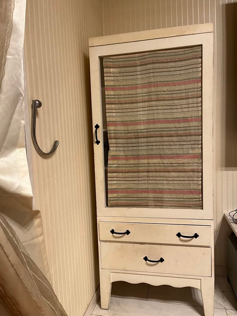 アンティーク ガラスキャビネット