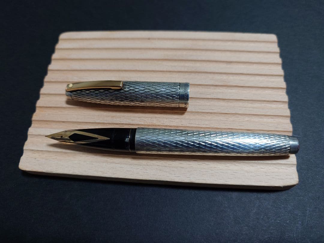 シェーファー　インペリアル　スターリングシルバー 万年筆 ダイヤモンドカット