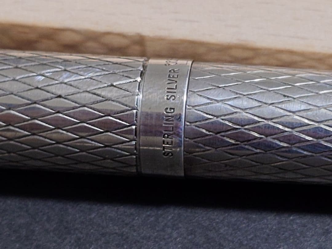 シェーファー　インペリアル　スターリングシルバー 万年筆 ダイヤモンドカット
