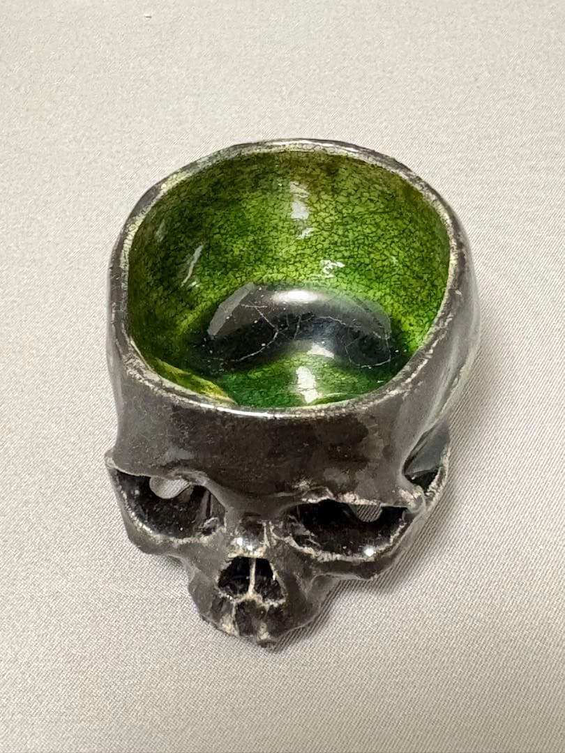 丸岡和吾　鬼ぐい呑　髑髏ぐい呑