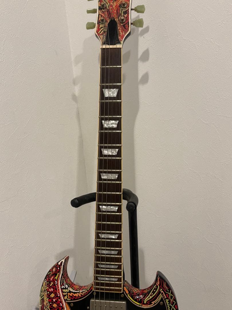 sg エレキギター　サイケペイント ジャパンビンテージ