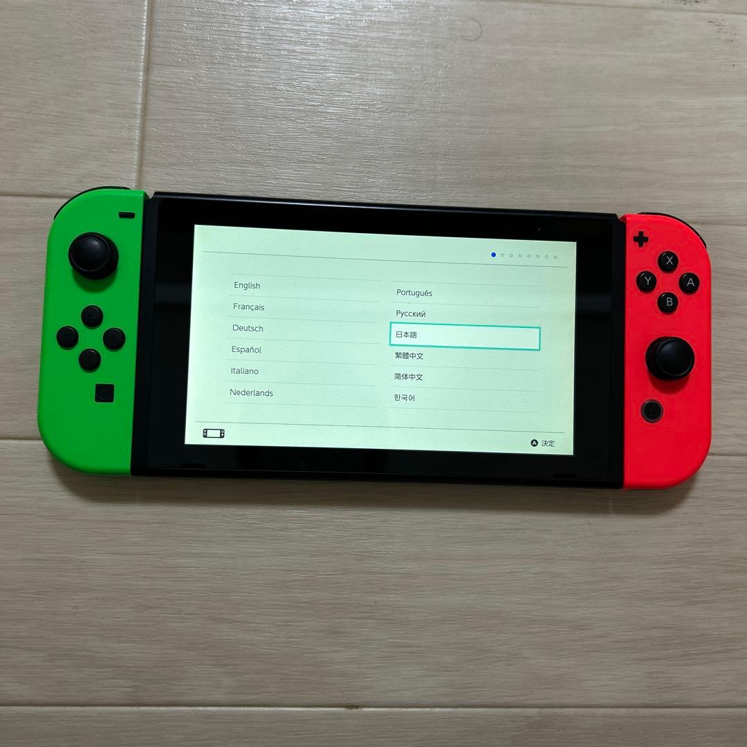 Nintendo Switch 本体 ネオングリーン／ピンク