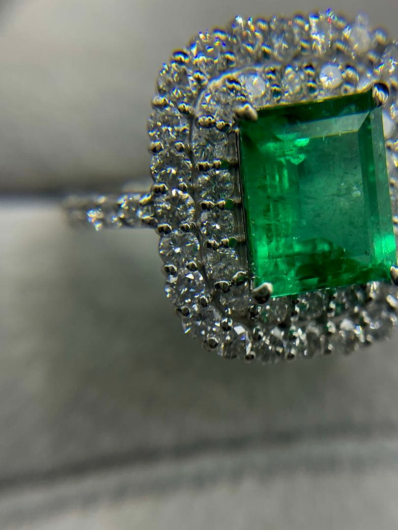 最終交渉可JA27★最高級 コロンビア産 エメラルド2.57ct リング 鑑付