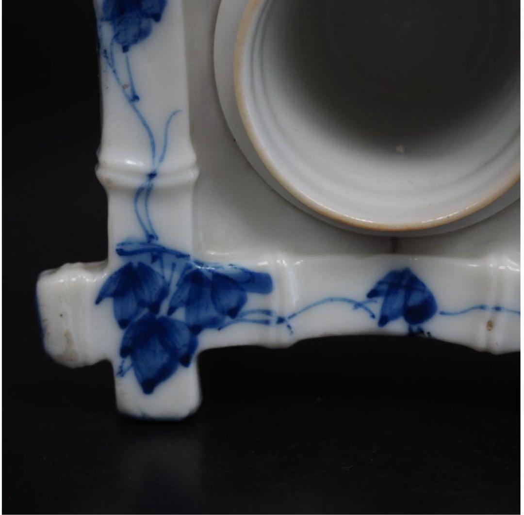 送料無料　明治時代平戸焼　盃台　茶道具検/楽山紫砂九谷備前萩焼常滑伊万里骨董古玩