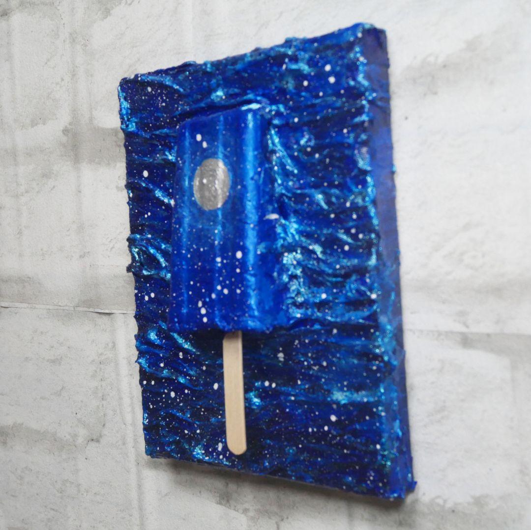 油絵 油彩 油彩画 絵 絵画【海雪の月の解けないアイスキャンディー】