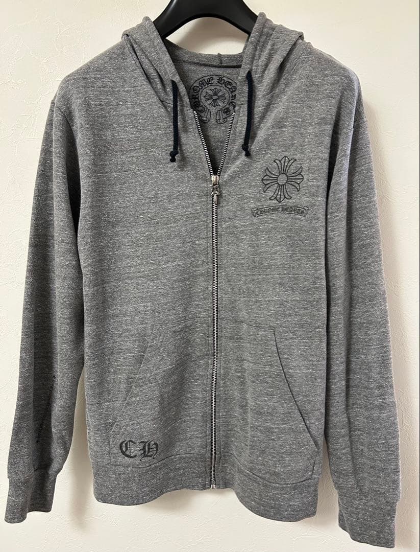 CHROME HEARTS クロムハーツ　クロスロゴ　タガー　ジップパーカー　M