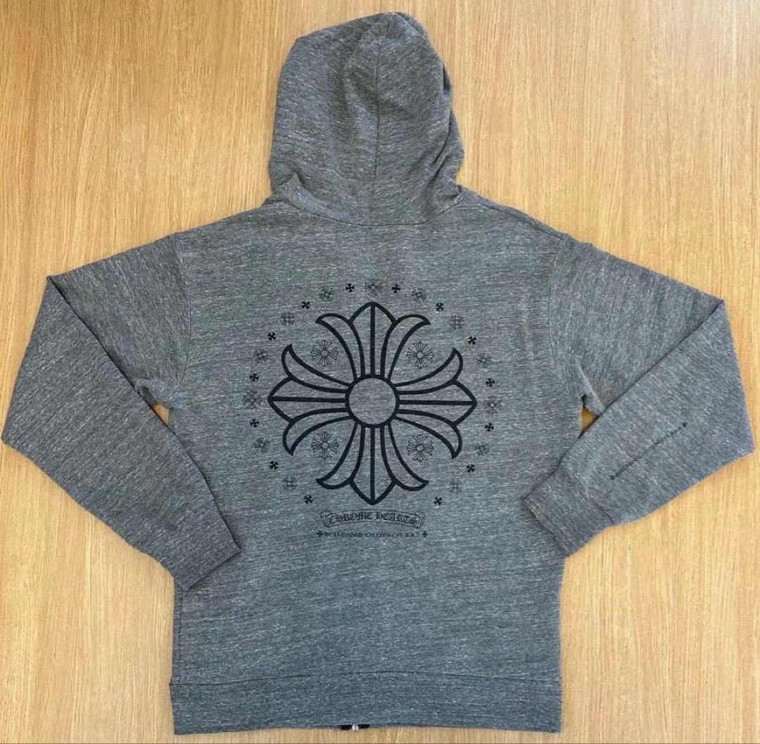 CHROME HEARTS クロムハーツ　クロスロゴ　タガー　ジップパーカー　M