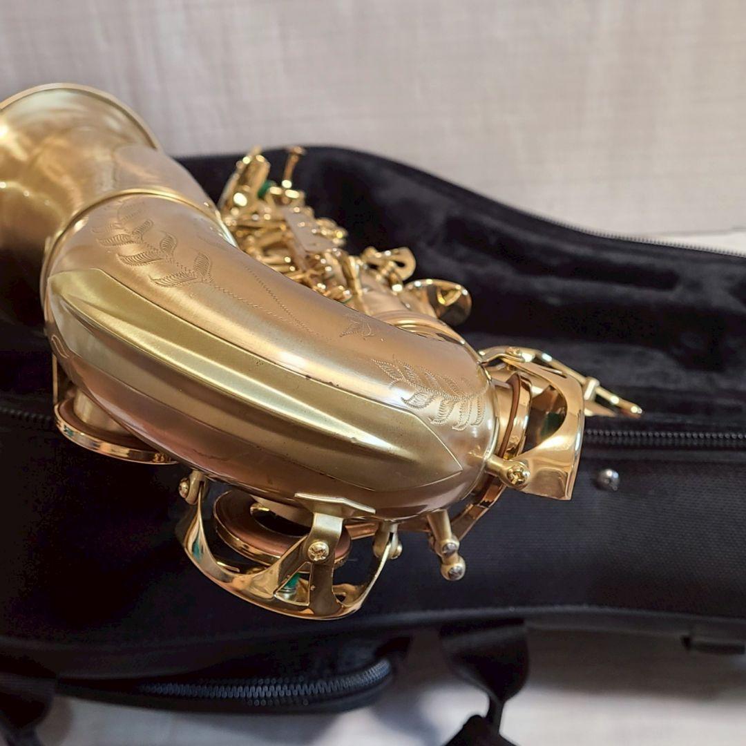 Festi アルトサックス 彫刻入り 管楽器 サックスフォン ケース付 ゴールド