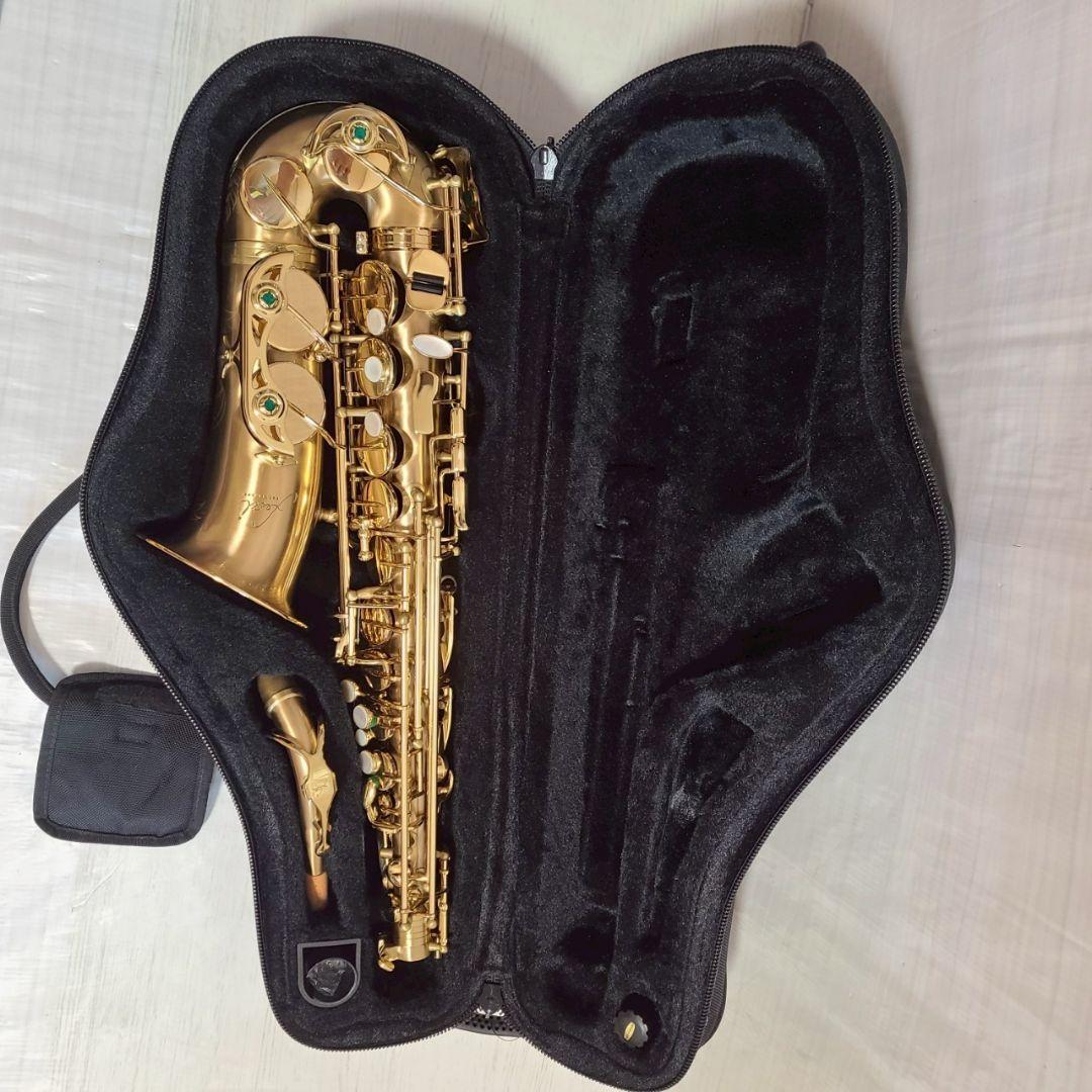 Festi アルトサックス 彫刻入り 管楽器 サックスフォン ケース付 ゴールド