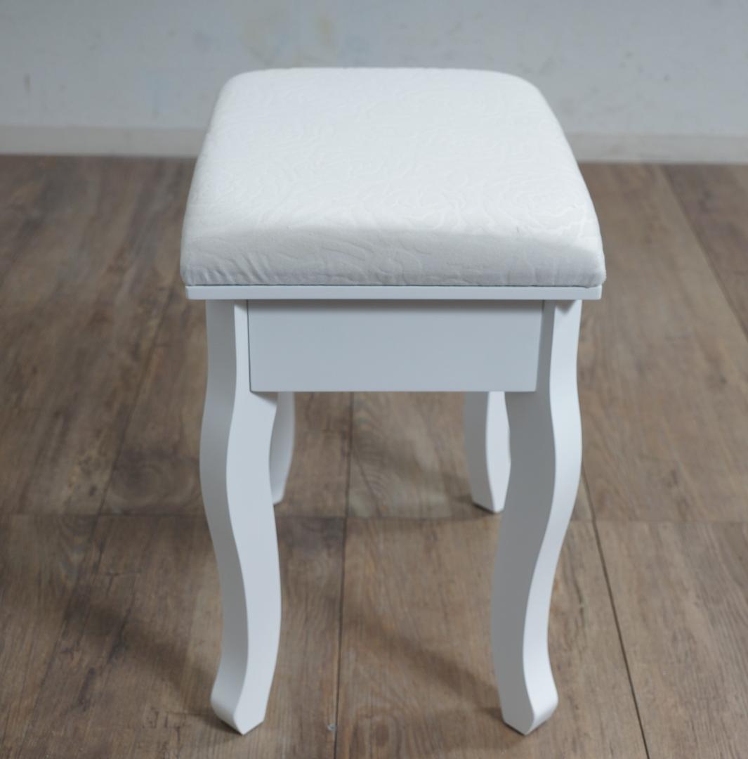 【新品】三面鏡ドレッサー スツール付き　アンティーク 調 猫脚 アウトレット