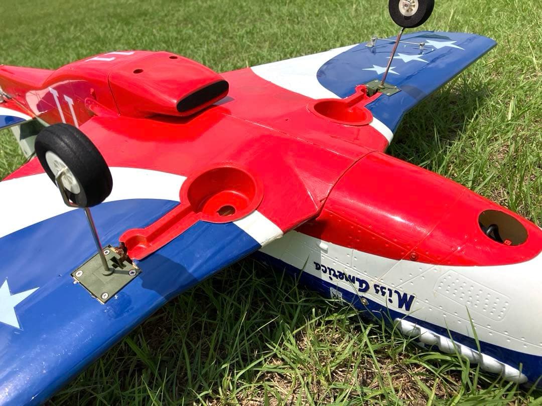 お引取り希望！　中古 RC電動飛行機 ムスタング Miss America