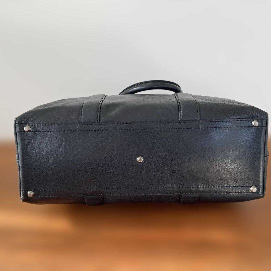 極美品ココマイスター マットーネ ガブリエル レザー トートバッグダークネイビー