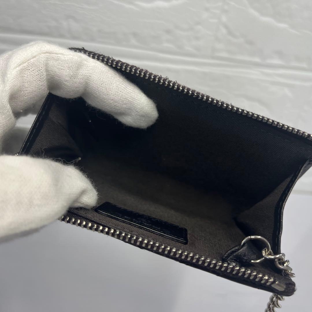 CHANEL シャネル ケース カメリア 財布 ブラック ファスナー良好