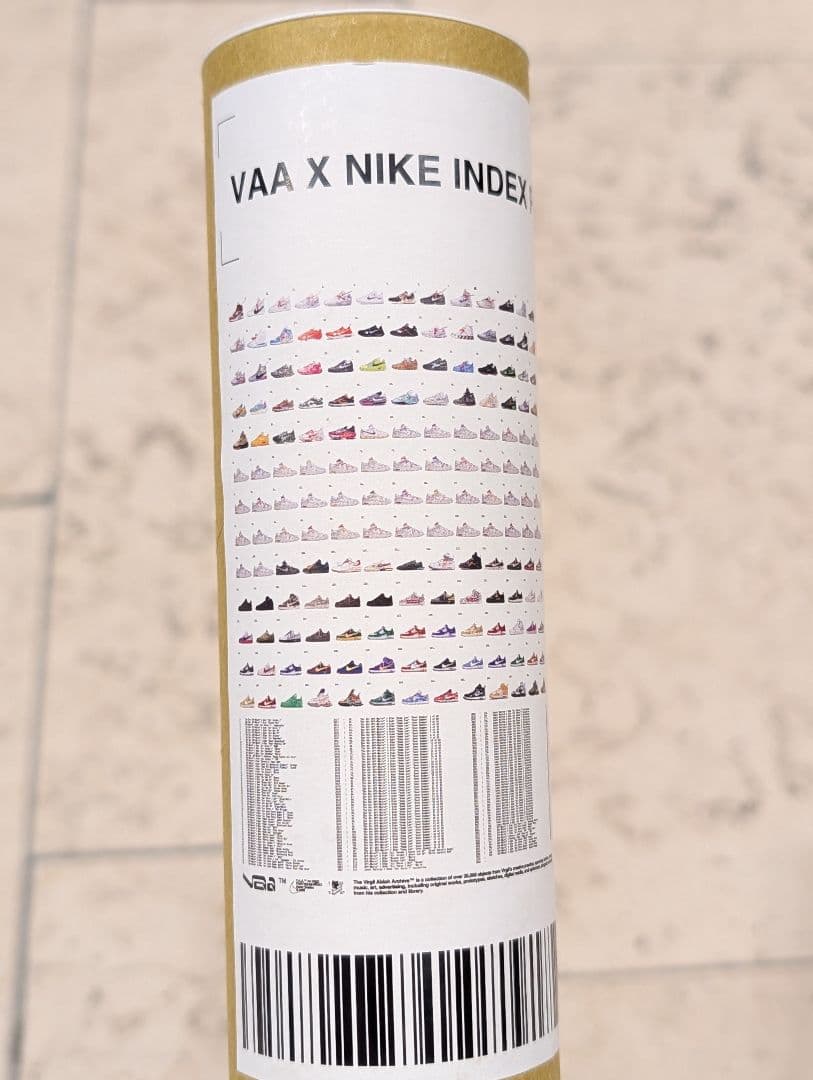 限定 Virgil Abloh 巨大ポスター AJ1 dunk 全169足