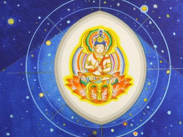 前田常作 直筆サイン『散華 マンダラ』リトグラフ 2000年 シート　0829J