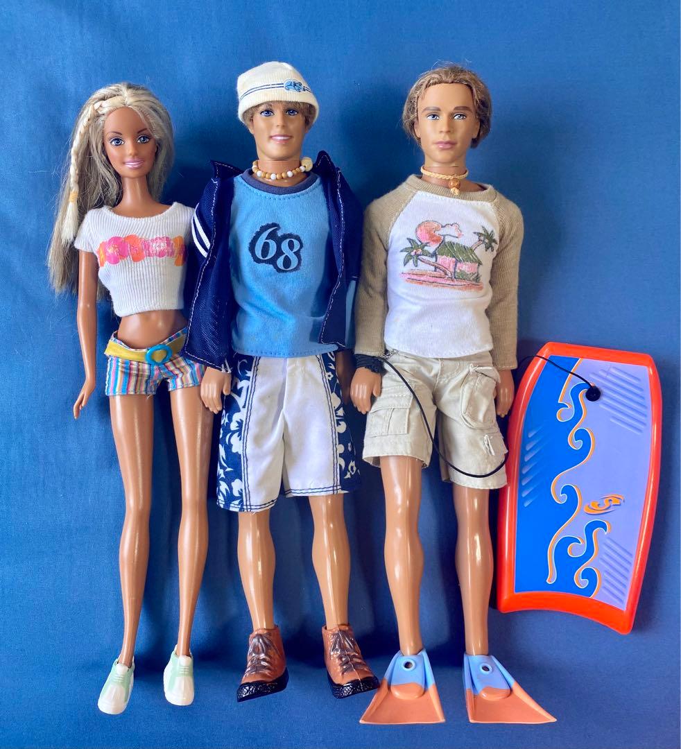 Barbie 7体 & 車　(セット売りのみ可)