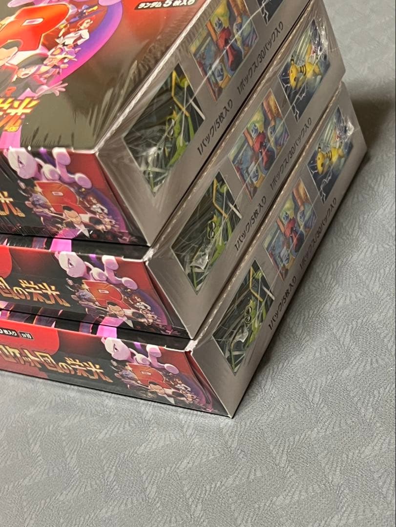 ポケモンカードゲーム　ロケット団の栄光　6BOX シュリンク付き