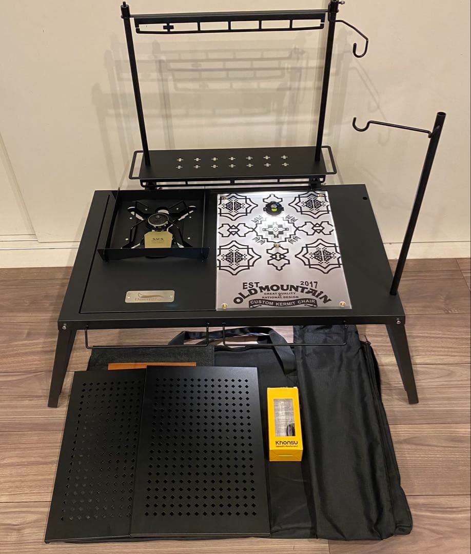 新品IGT規格6点SET テーブル/バーナー/アクリル天板/ライト/ラック