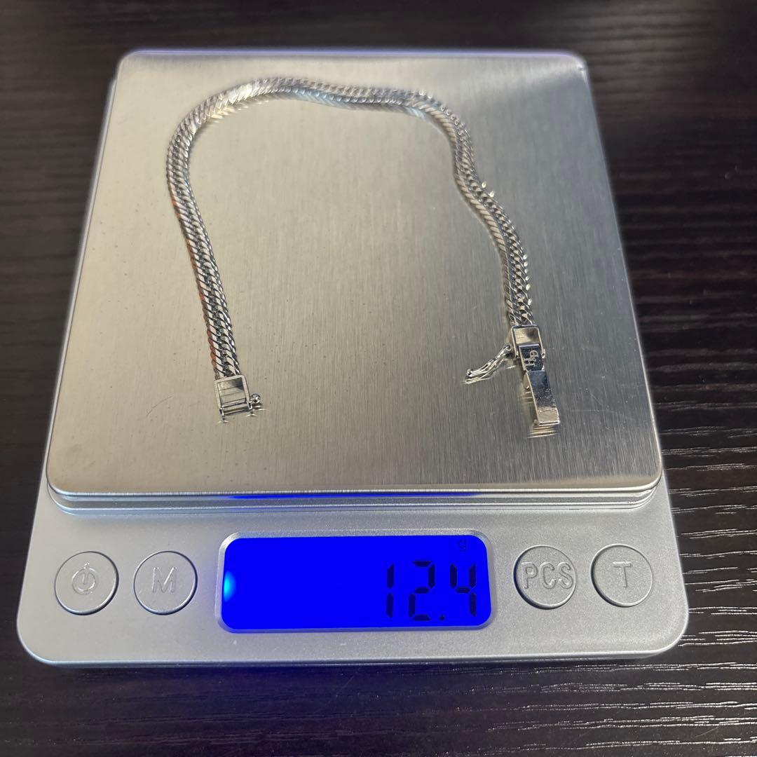 pt850 プラチナ　喜平ブレスレット 12面　12g