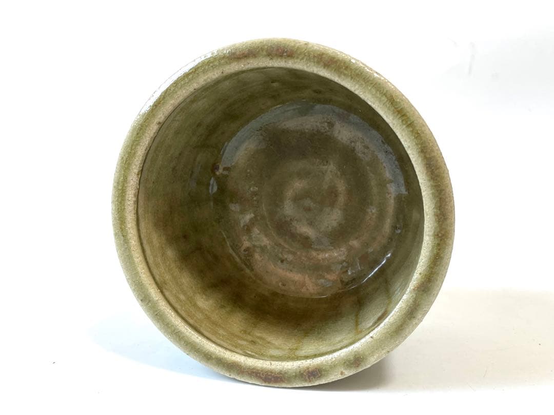 陶芸家　人間国宝　濱田庄司　浜田庄司　？　灰釉　三つ足　香炉　香爐　益子焼　民芸