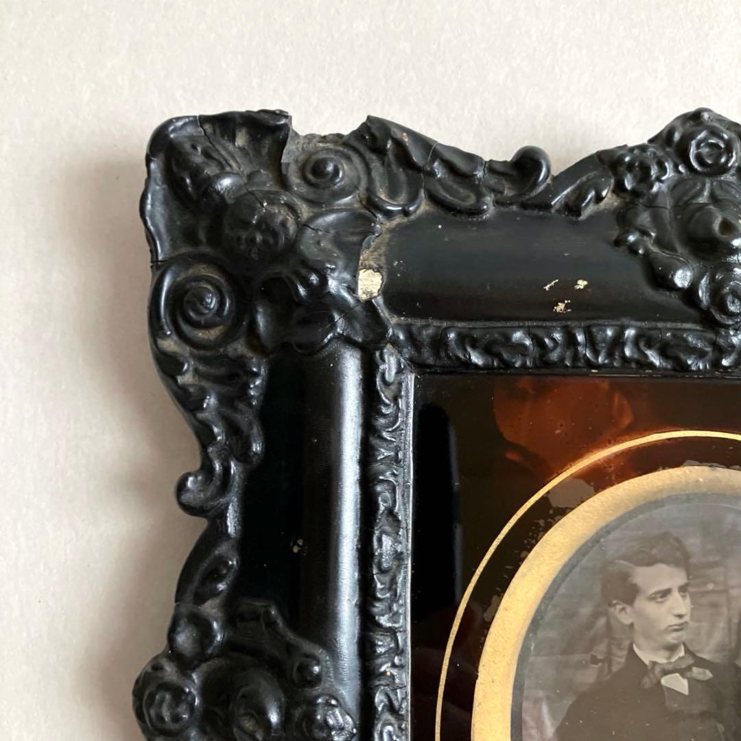 フランス アンティーク ダゲレオタイプ 額装 写真