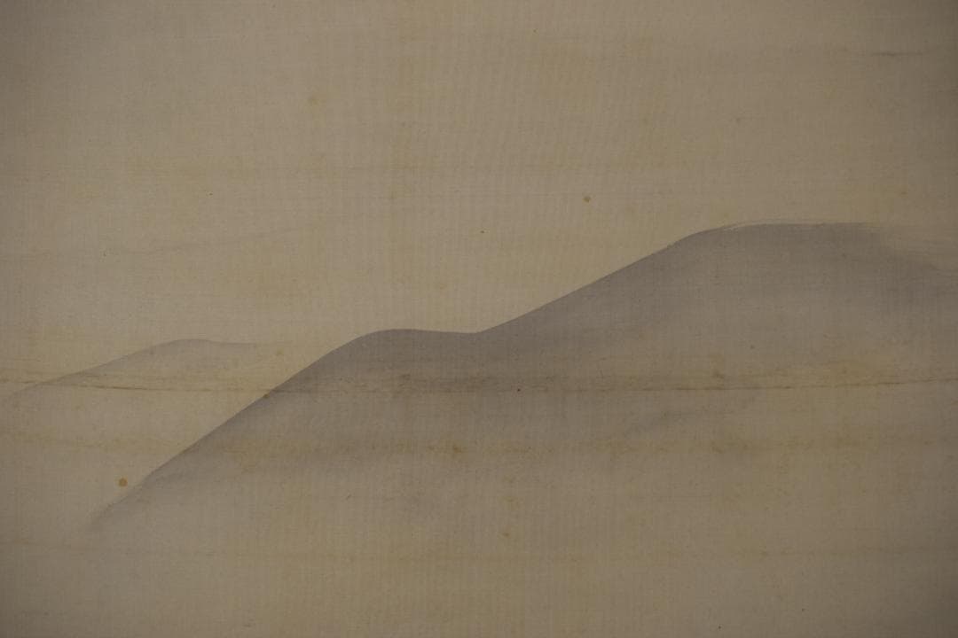 【真作】田中日華/嵐山京都風景之図/山水図/掛軸☆宝船☆Y-669　JM