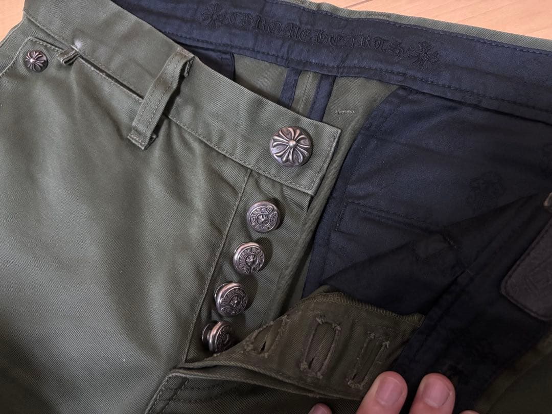 クロムハーツ　ワークパンツ　チノパン　カーキ　CHROME HEARTS 31