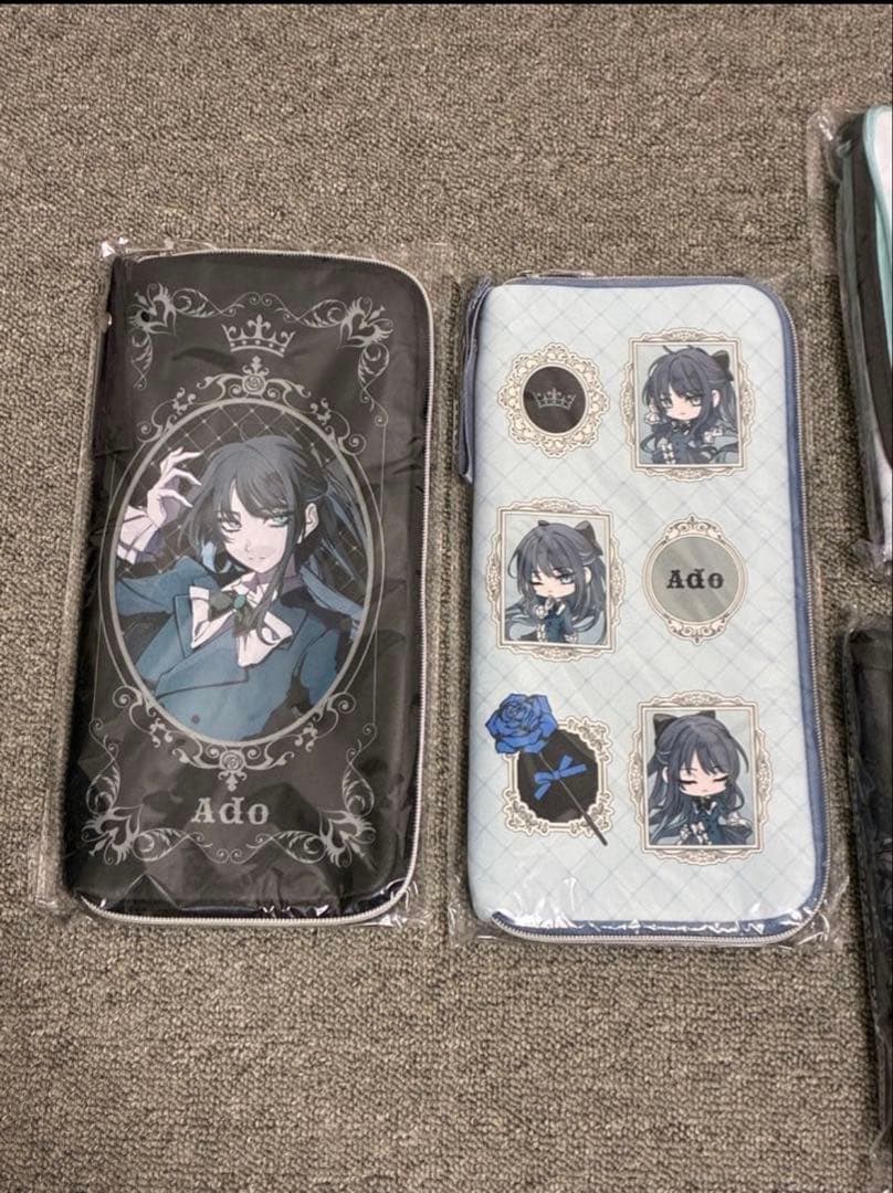 Ado 収納BOX全2種各1個、ペンライトケース全2種各1個　計4点まとめ売り