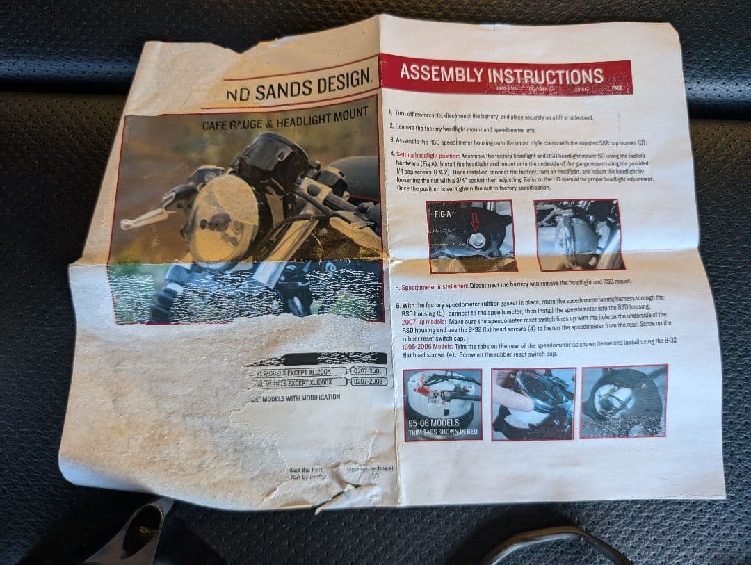 RSD カフェゲージ&ヘッドライトリロケーター&インジケーター