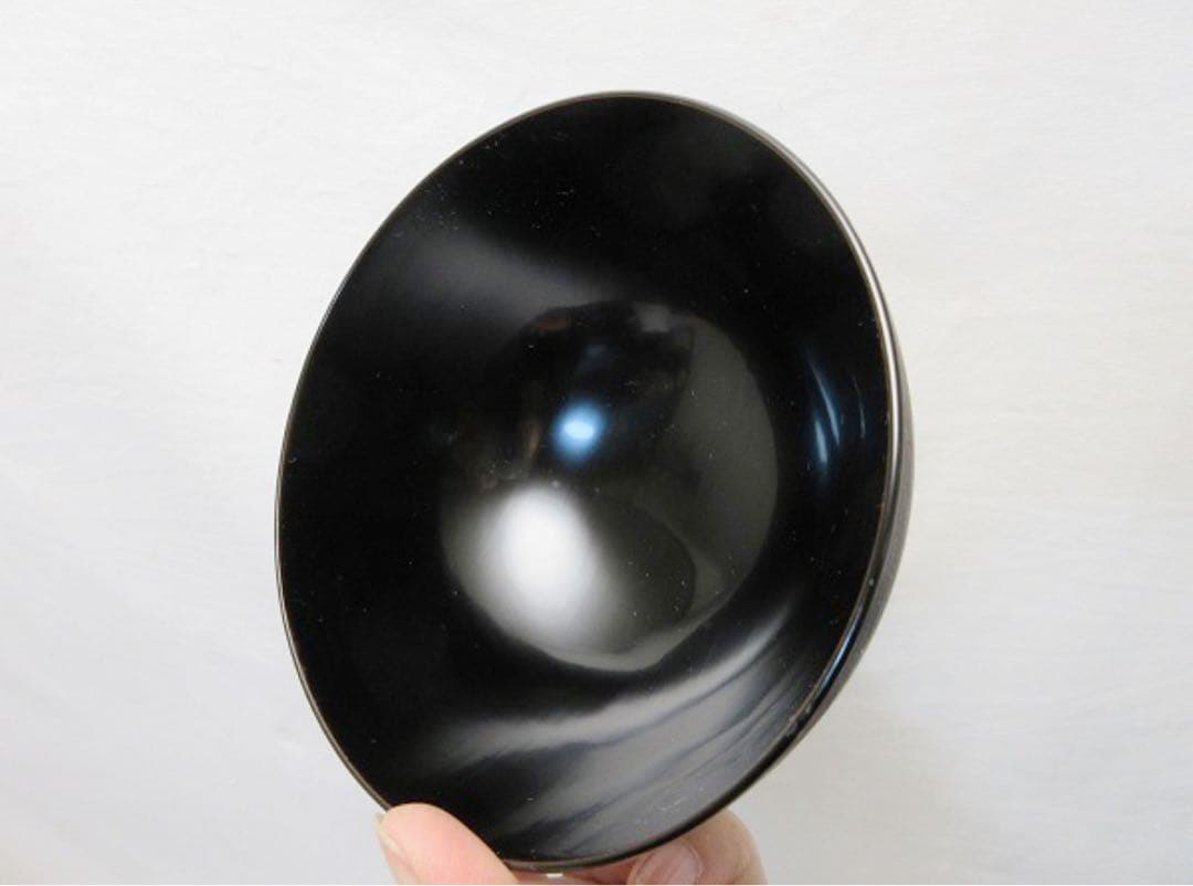 ほぼ未使用 懐石道具 木製溜塗 千筋 蒔絵 吸物椀5客揃 内黒 雑煮椀 木箱