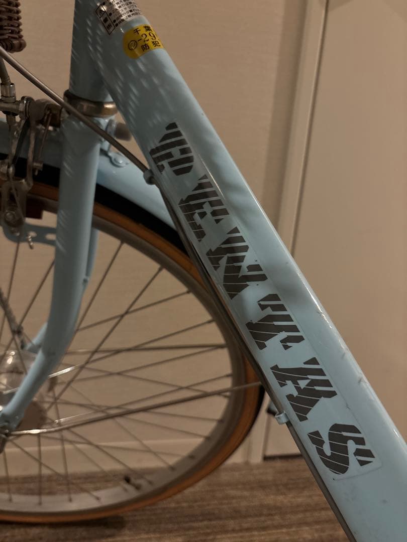 美品　ペンタス　自転車24インチ　変速6段ギア　籐籠　取説、鍵2個付き
