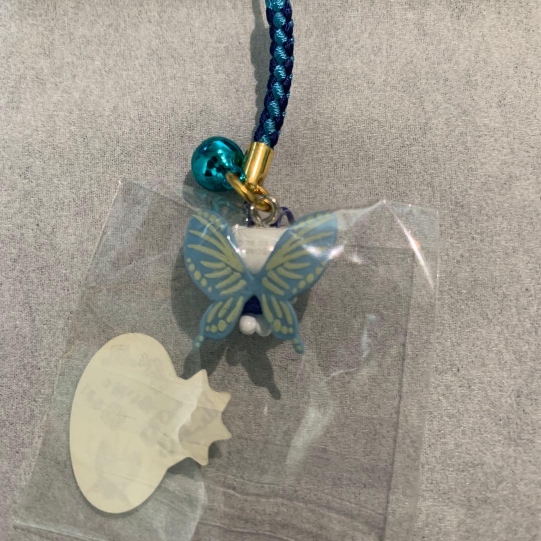 101 ハローキティ 根付 夜の蝶 ストラップ 蓄光