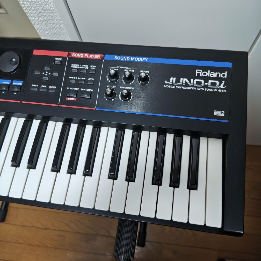 【動作良好】Roland JUNO-Di シンセサイザー スタンド付　即使用可