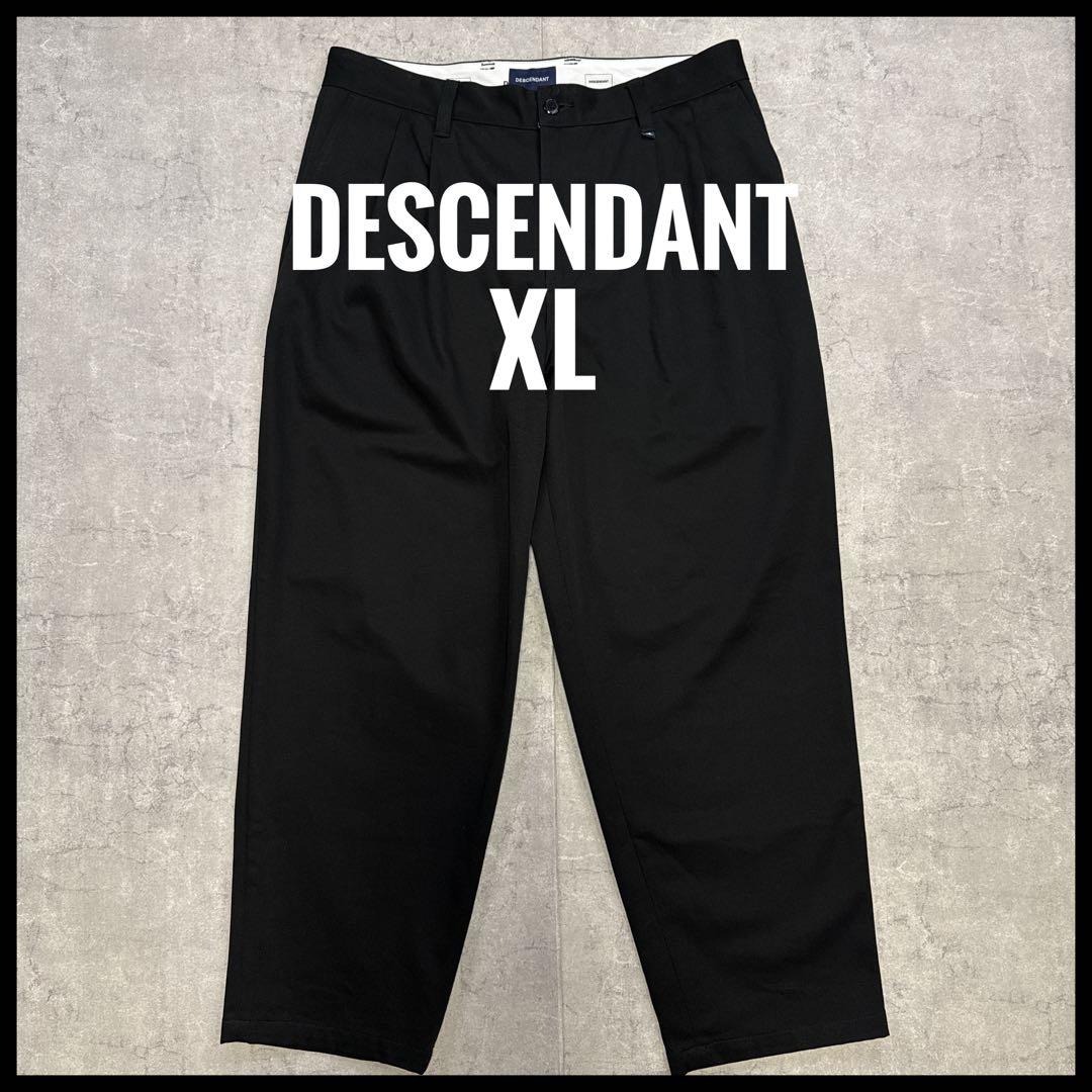 美品 DESCENDANT DC-3 WIDE TROUSERS 黒 4 XL