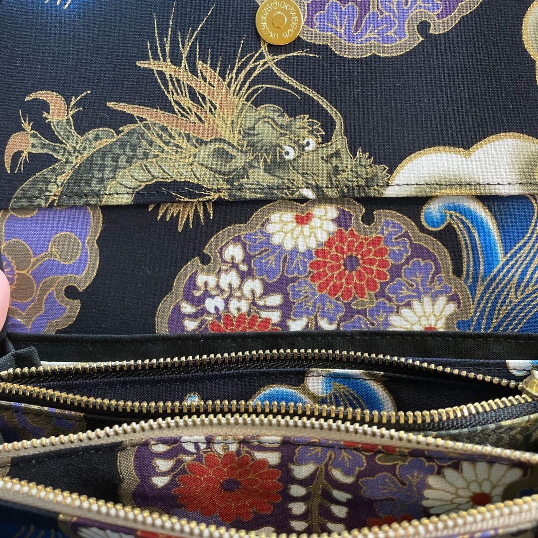 肝っ玉母さん　長財布　やりくり財布　ハンドメイド