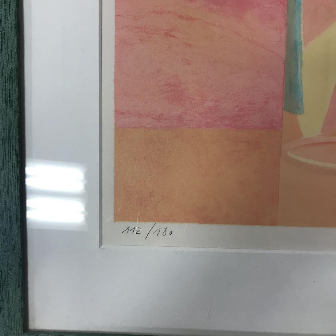 リトグラフ　一輪の花　クロード　コムレ