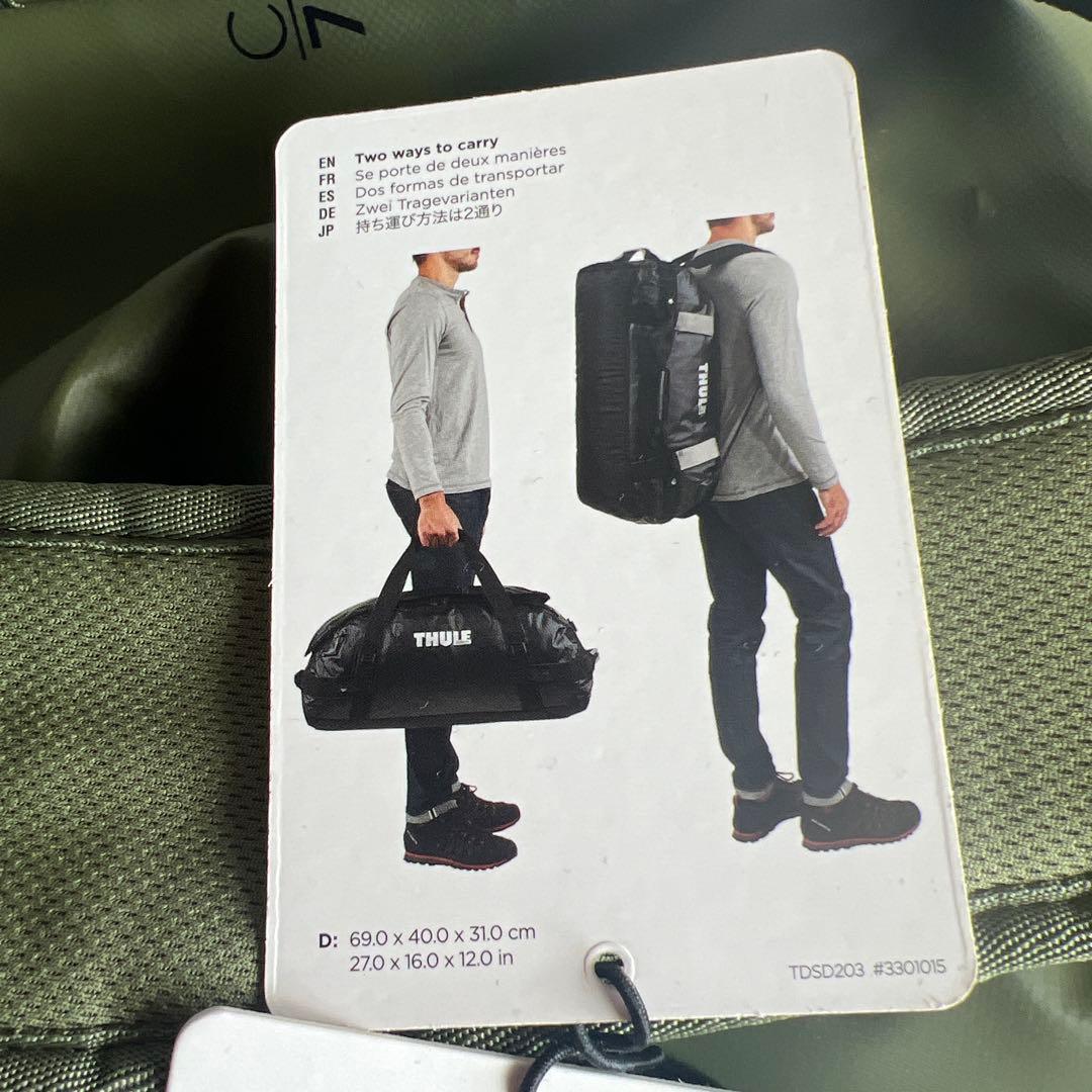 新品未使用　THULE ボストンバッグ オリーブグリーン