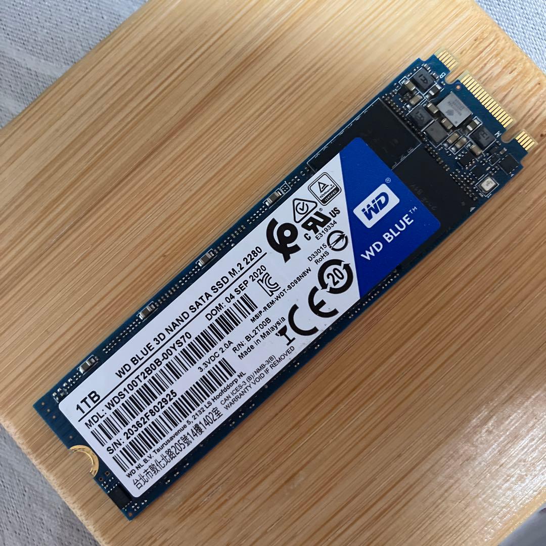 内蔵型SSD WD Blue 3D NAND SATA SSD 1TB M.2 2280