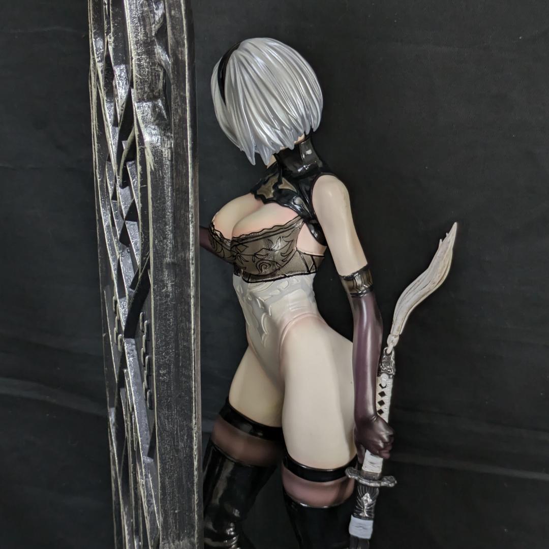 ニーアオートマタ 中破 2B 姿見 61㎝ 頭部２種 完成品フィギュア ミラー