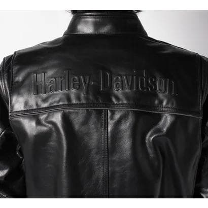 Harley-Davidson ブラックレザー シングル ライダース