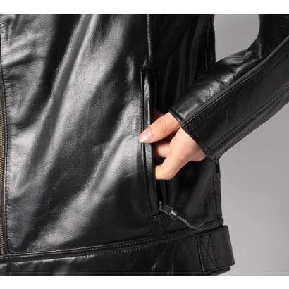 Harley-Davidson ブラックレザー シングル ライダース