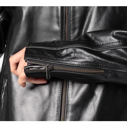 Harley-Davidson ブラックレザー シングル ライダース