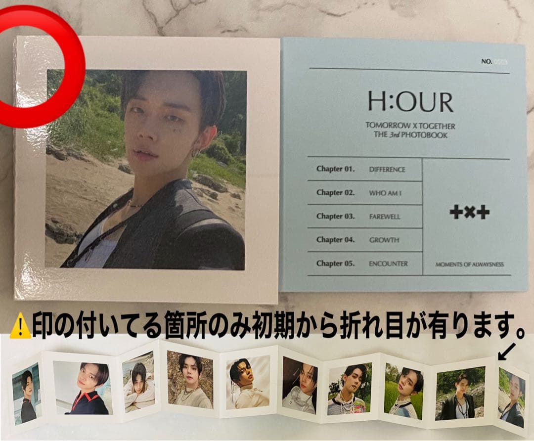 TXT フォトブック H:OUR 2セット アコーディオンカード  ヨンジュン