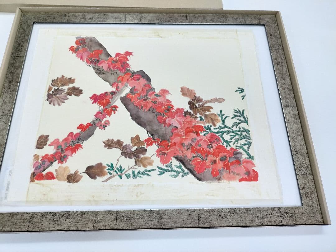 日本画　紅葉　模写