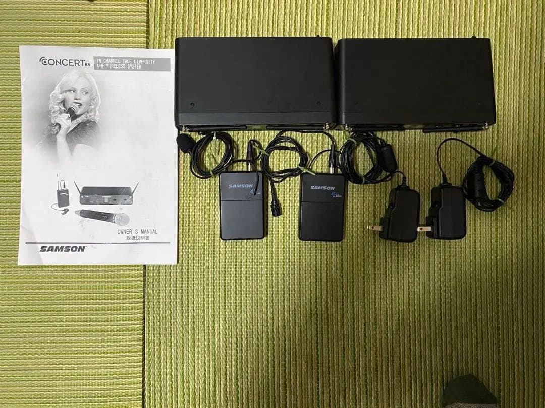 【2個セット】SAMSON Concert 88 ワイヤレスマイクシステム