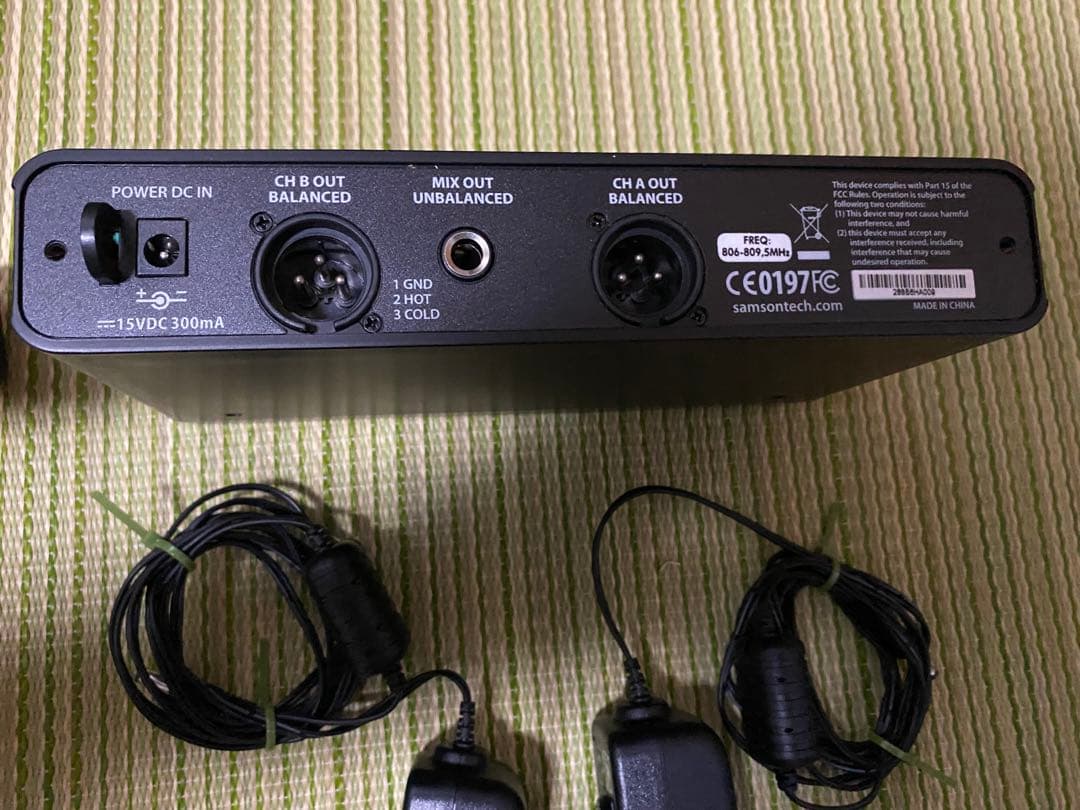 【2個セット】SAMSON Concert 88 ワイヤレスマイクシステム