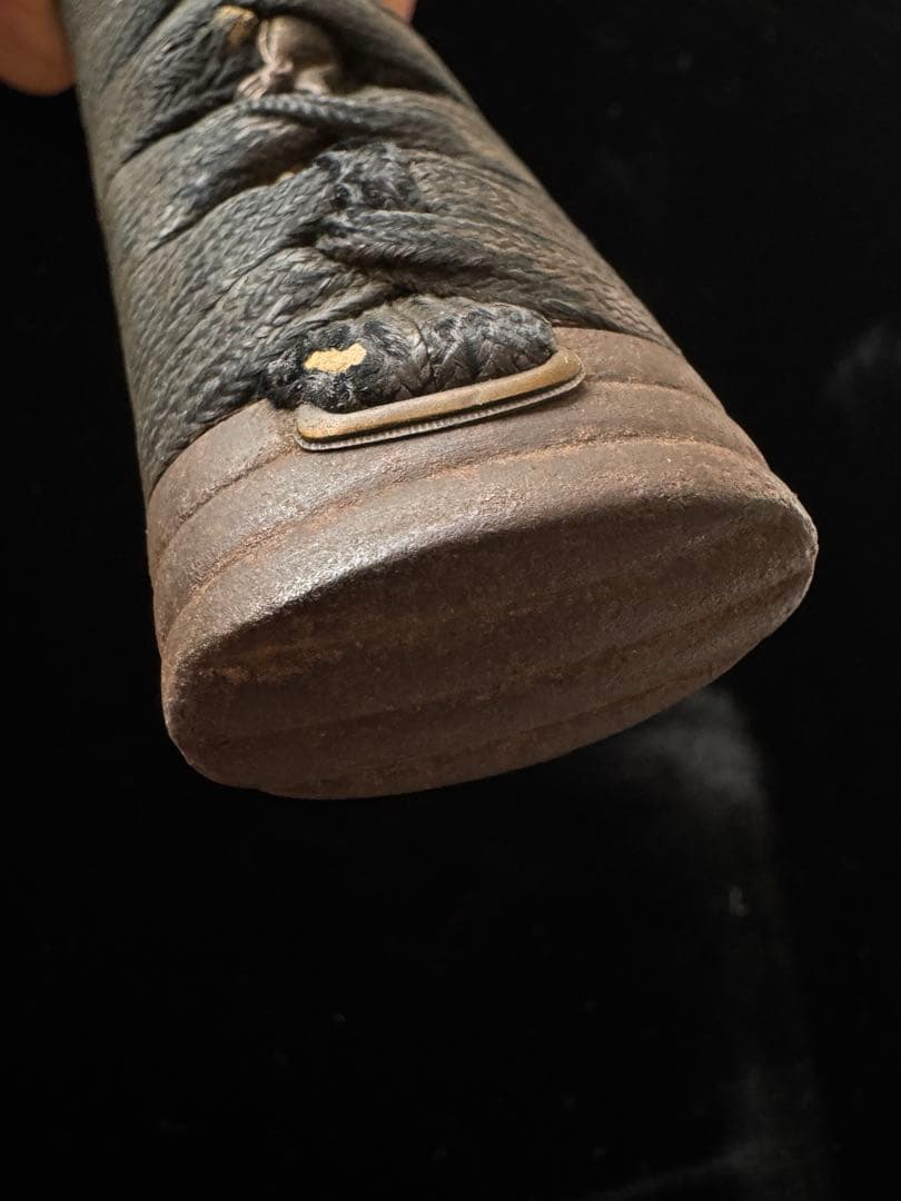 柄前 麒麟図 柄巻 日本刀 刀装具 骨董 古美術 江戸時代 時代物