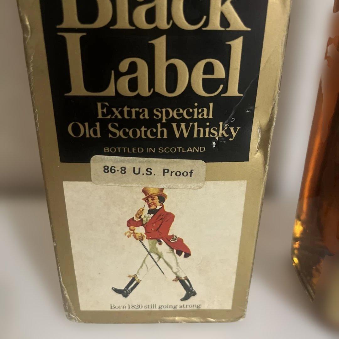 【未開封】ジョニーウォーカー ブラックラベル 金キャップ 白紋章 1L 古酒